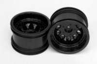 Glossy black deep offset Revolver rims from RPM.